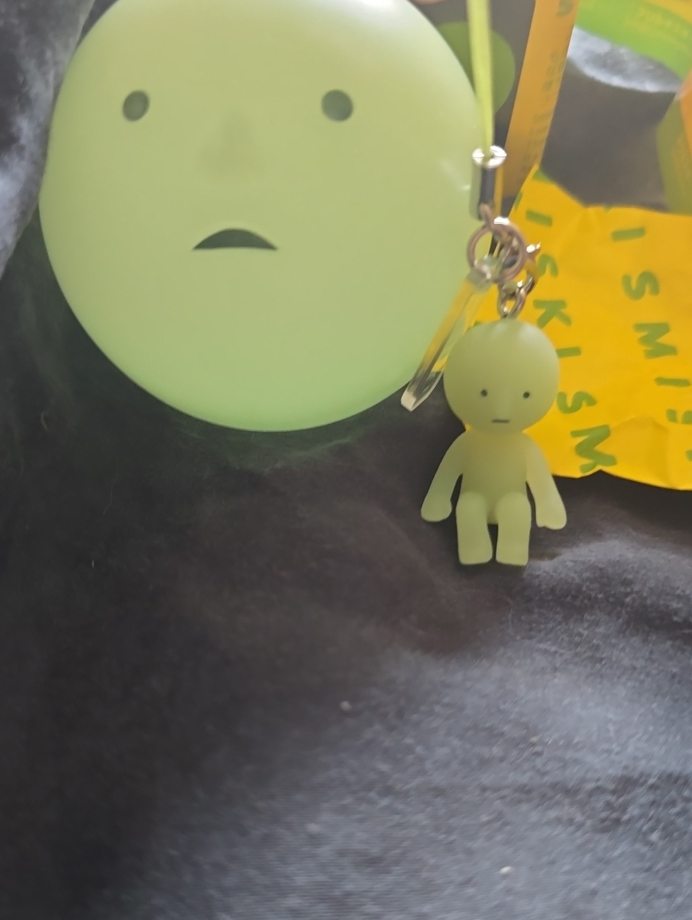 NEW!! Smiski Green V1 Keychain Charm Sitting
